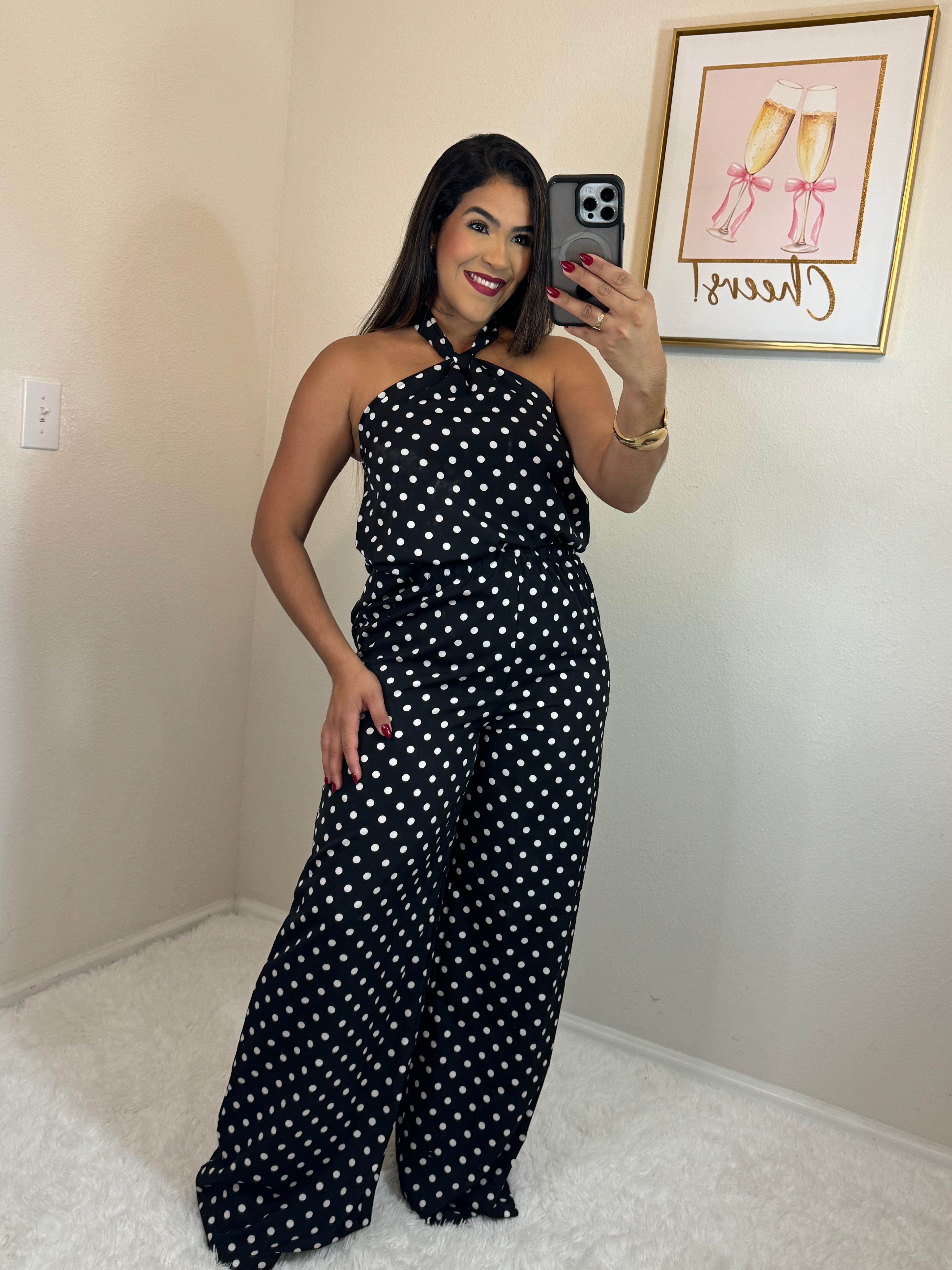 Conjunto poá calça