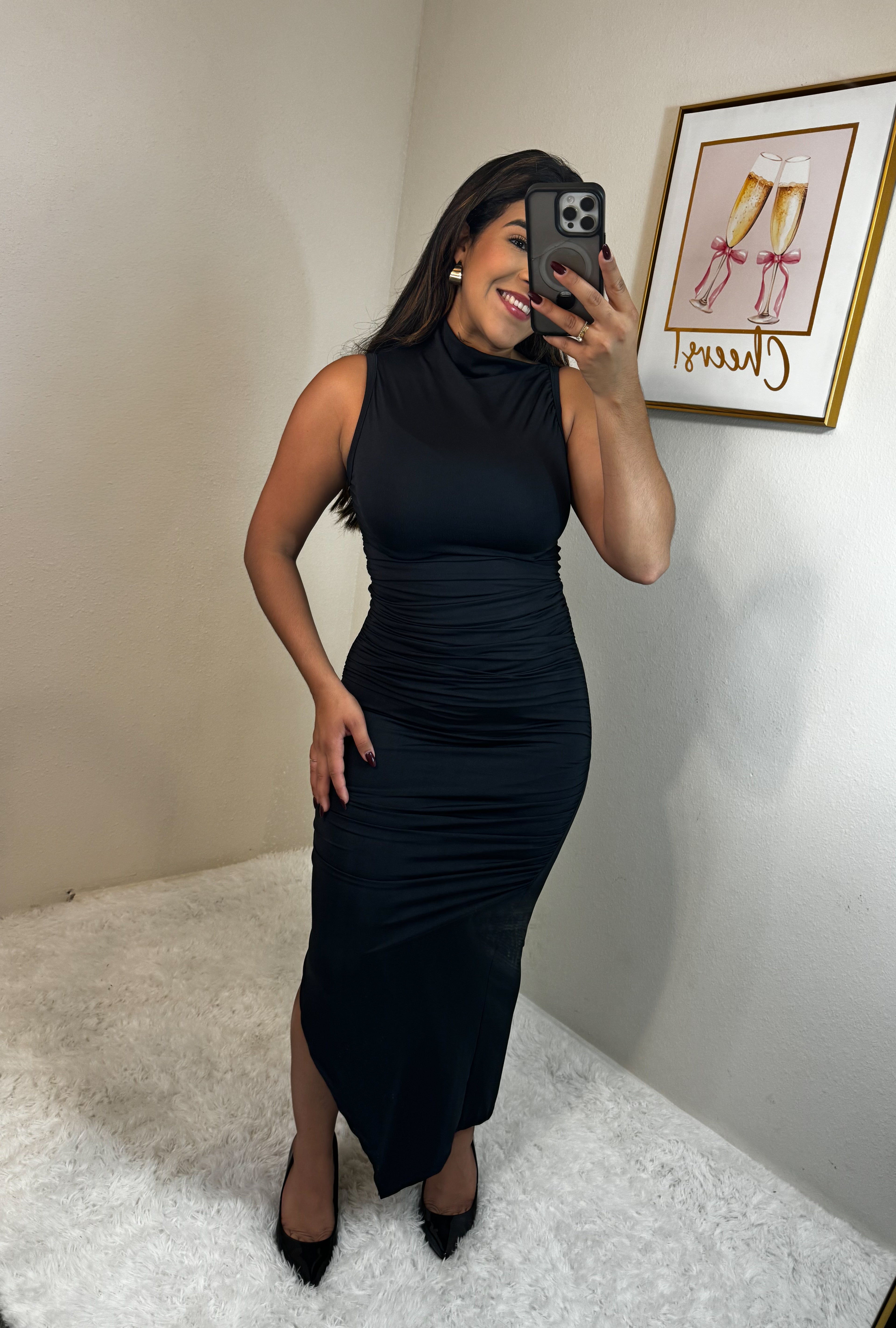 Vestido franzido lipo