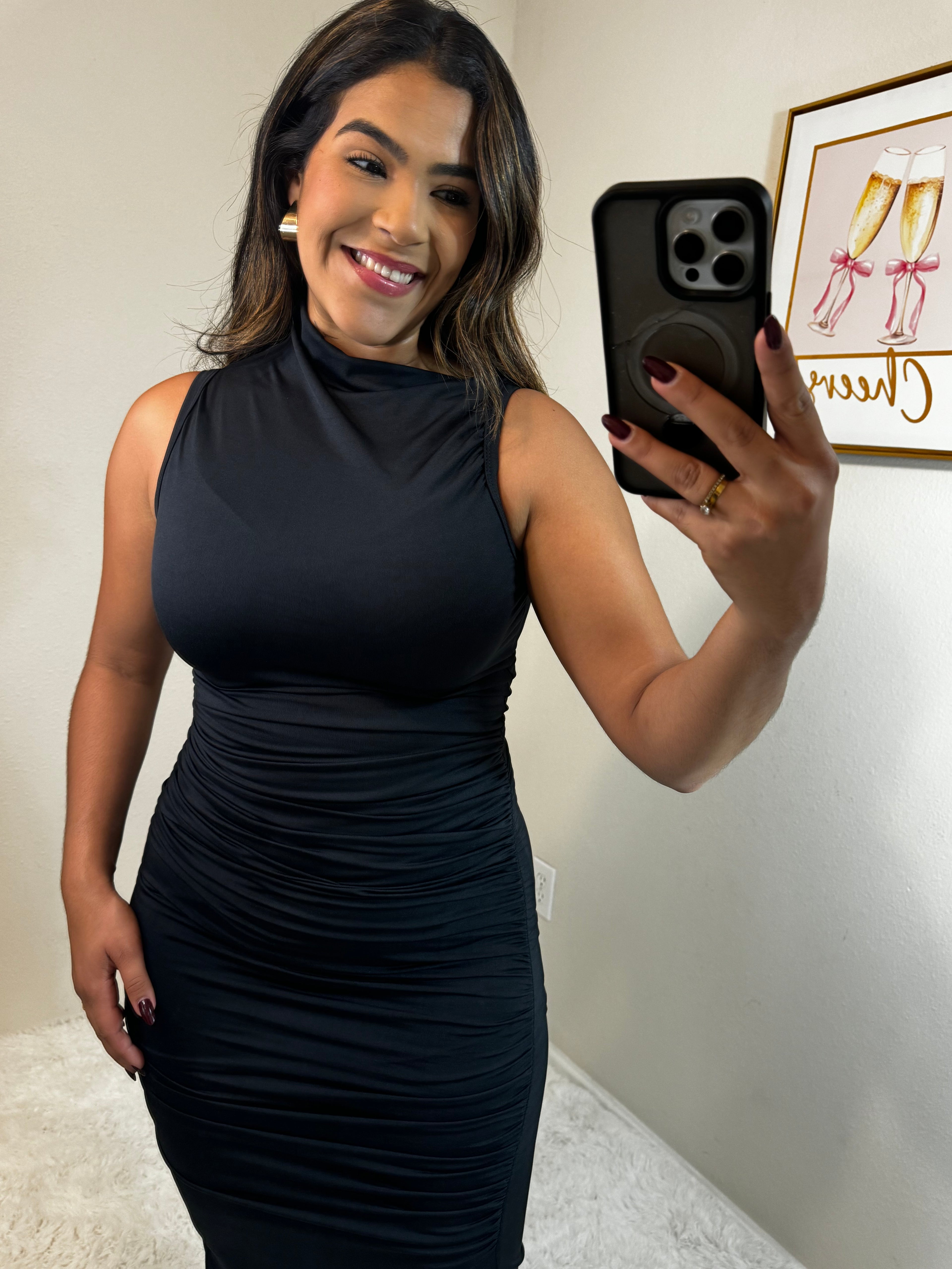 Vestido franzido lipo